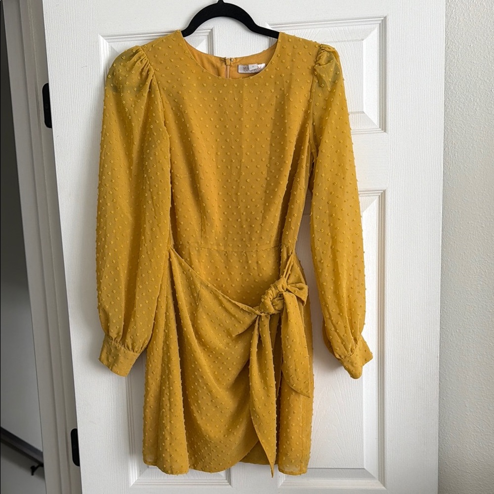 Yumi Kim Mustard Long Sleeve Dress
